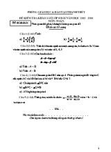 Đề kiểm tra khảo sát lớp 8 đầu năm học 2013  2014 môn Toán